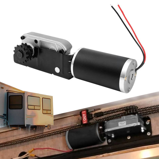 Solid Spare RV Slide-Out Motor & Gearbox Assembly For RV BAL Accu-Slide Cable System 225008