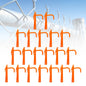 20Pcs Chain Link Fence Metal Banana Clip, Tensioning and Stretching Tool, Fence