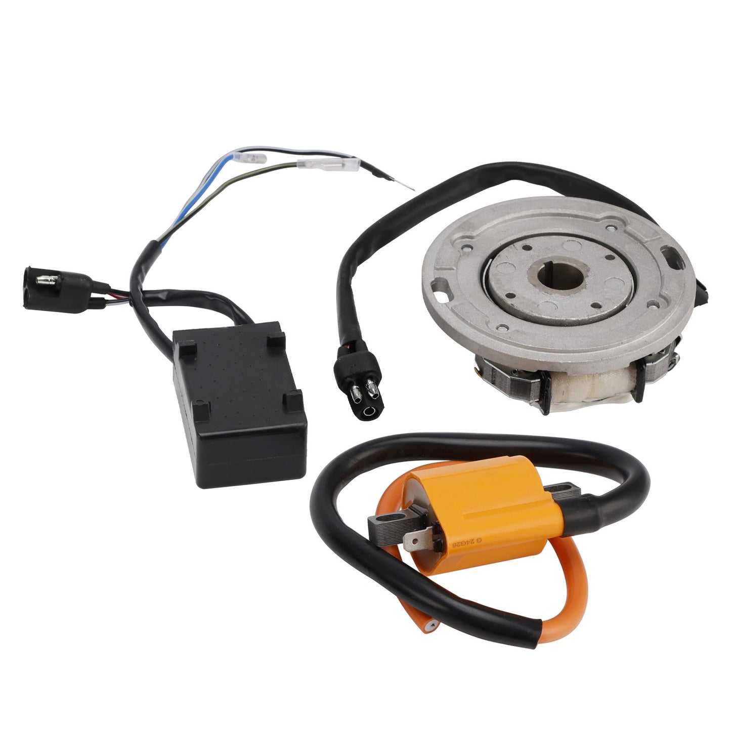 Ignition Coil Flywheel Rotor Stator CDI Kit For Kawasaki KX125 KX250 1974-1986