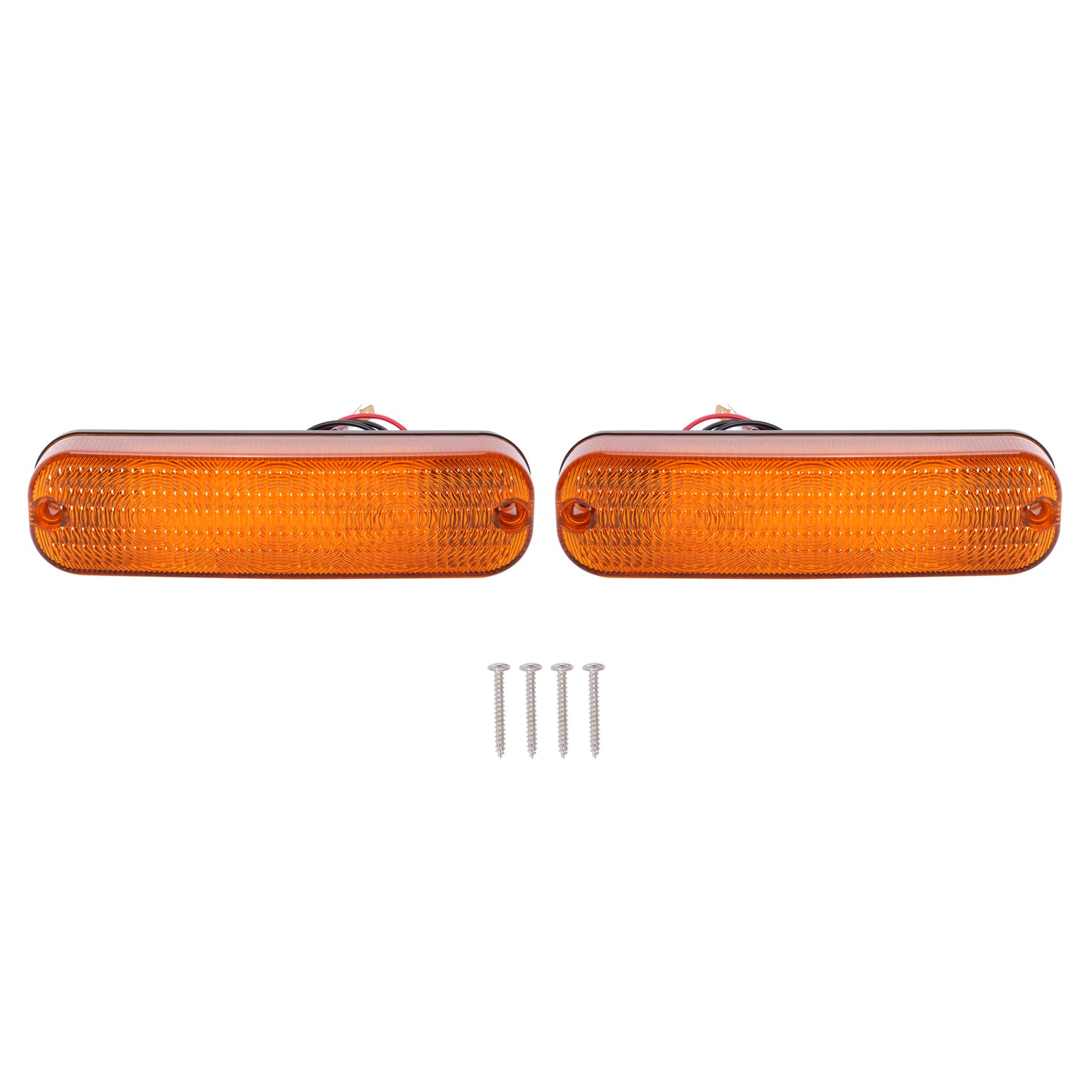 Solid Spare 2pcs LED Amber Flashing Cab Lights Headlight #AR60250 For John Deere Tractor