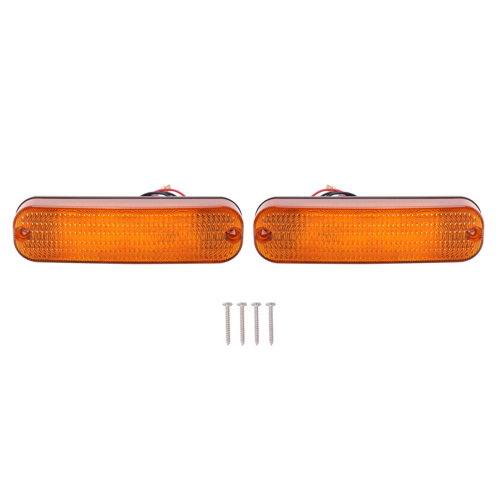 Solid Spare 2pcs LED Amber Flashing Cab Lights Headlight #AR60250 For John Deere Tractor