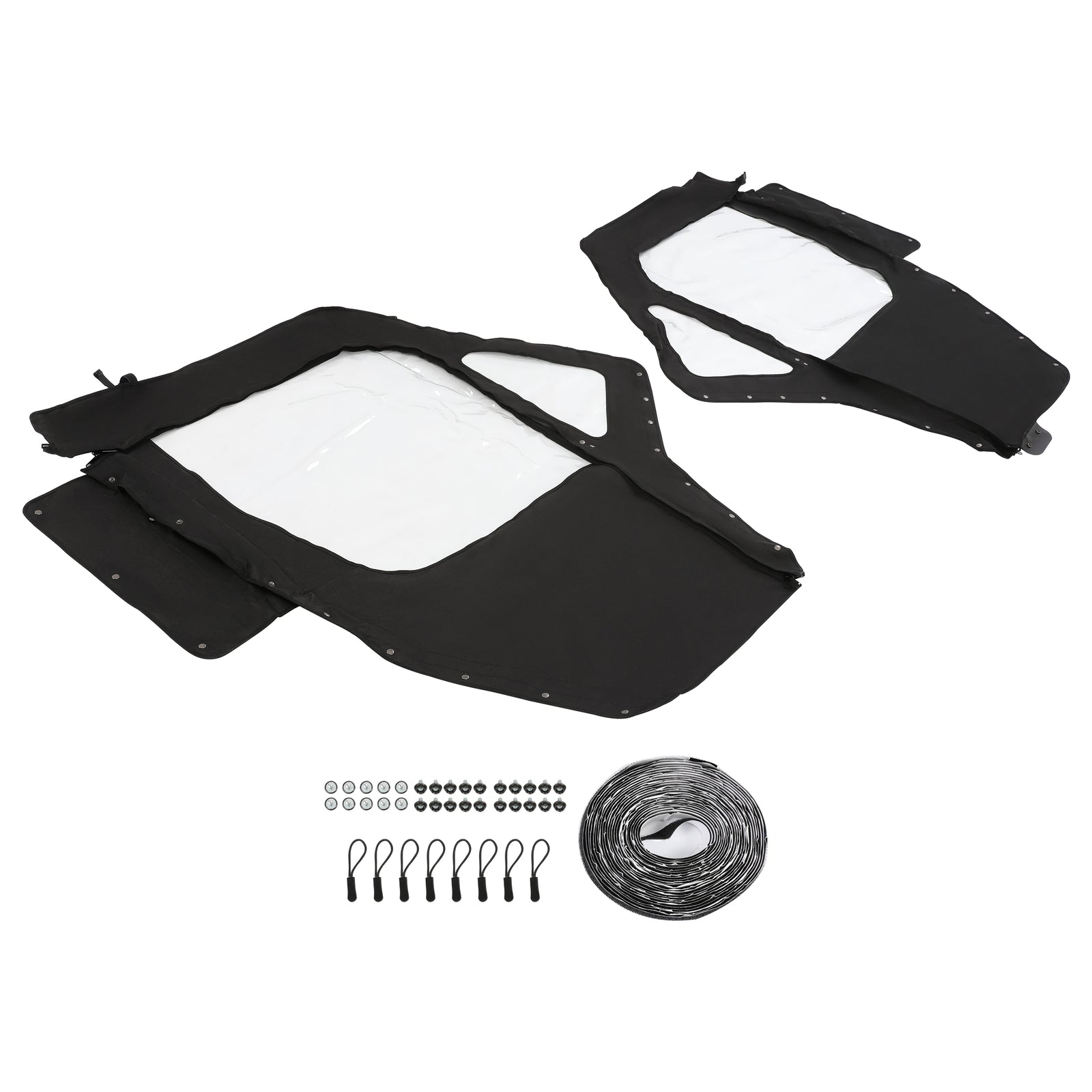 Solid Spare For Can-Am Defender HD 5 7 8 9 10 2016+ Soft Doors Kit Left + Right (2 Seater)