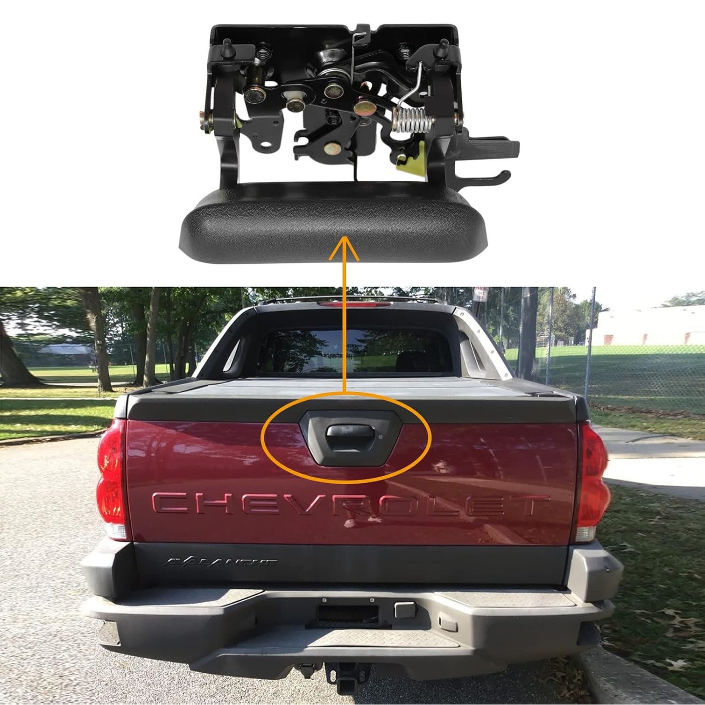 Tailgate Latch Handle Rear Liftgate For 02-06 Chevy Avalanche 1500 2500 19209650