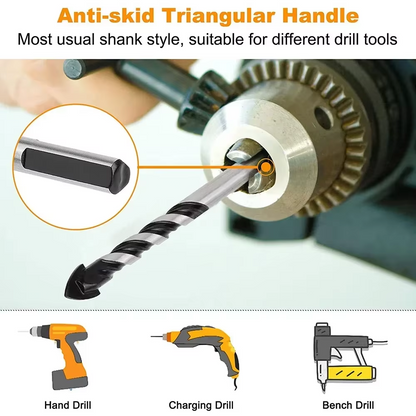 10Pcs Carbide Tungsten Drill Bit Set for Ceramic Tile Concrete Glass Wood Marble