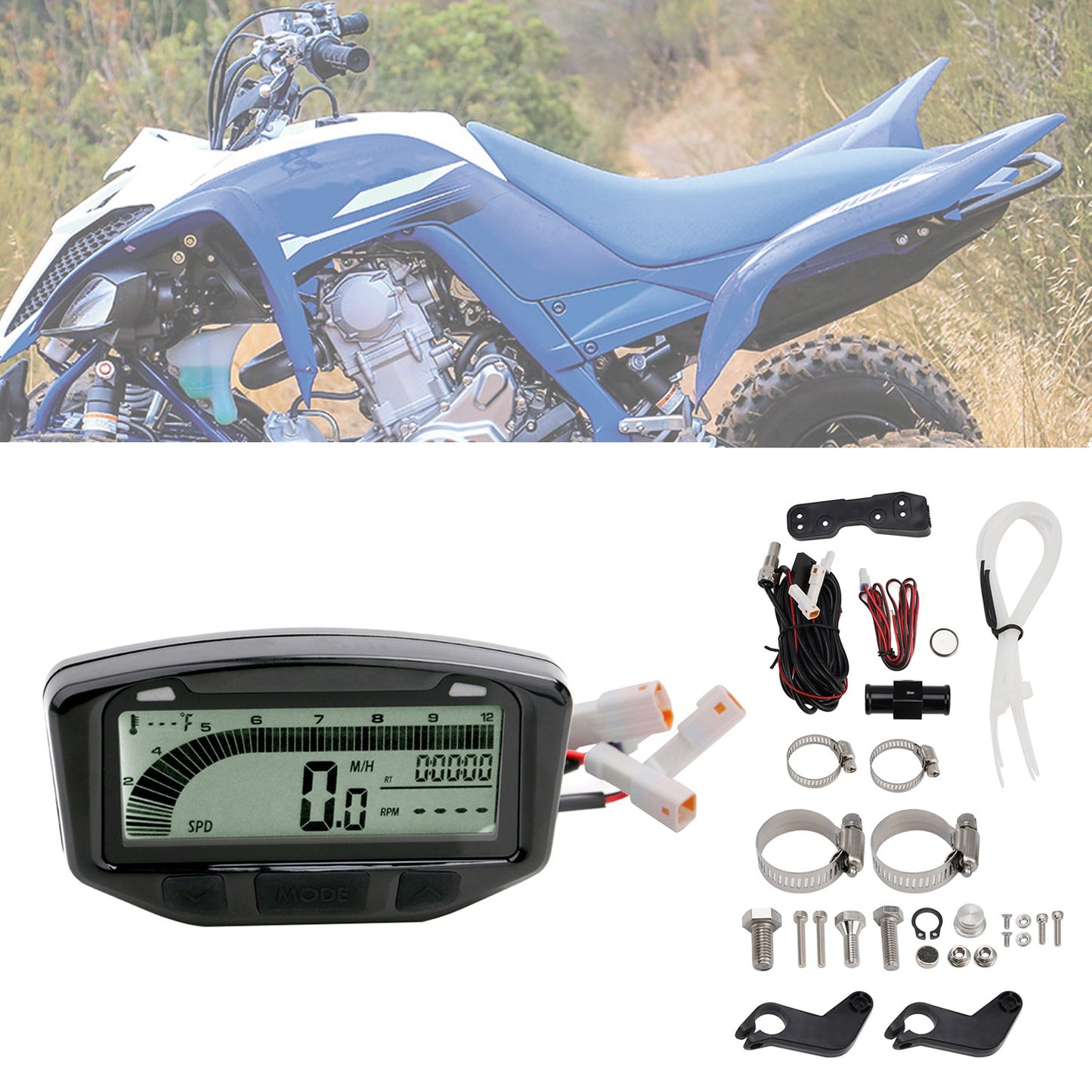 Speedometer Odometer Tachometer Digital Lcd Fits For Honda Cg150 2010-2012 2011