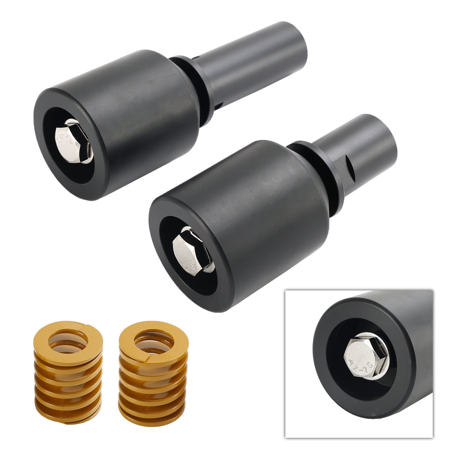 Crash Bobbin Protector Slider Aluminum Black For Kawasaki Zx-4R Zx-4Rr 2023-2024