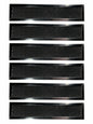 Solid Spare (6) Compatible for GE WB02X10943 Carbon Microwave Range Filters 2-1/2" x 11"