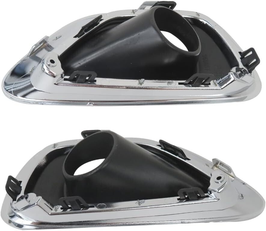 Left and Right Side Fog Light Trim Set Fit For Jeep Grand Cherokee 2014-2016