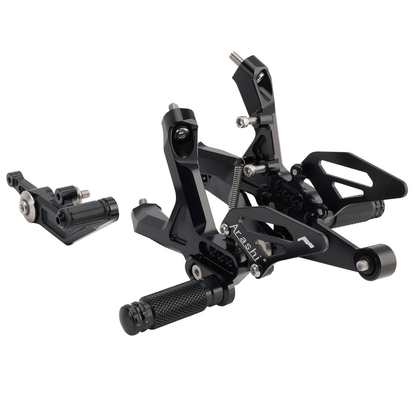 CNC Aluminum Rearsets Footpegs Black Fits BMW S 1000 RR 19-24 / M 1000 RR 21-24