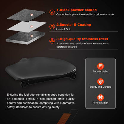 77305-04904 Double Cab Short Bed Fuel Gas Door Cover For 2005-2015 Toyota Tacoma