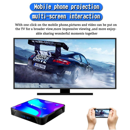 X88 Pro 10 Android Tv Box 11.0 Smart Tv Box Rk3318 2Gb 16Gb Support 2.4G/5G