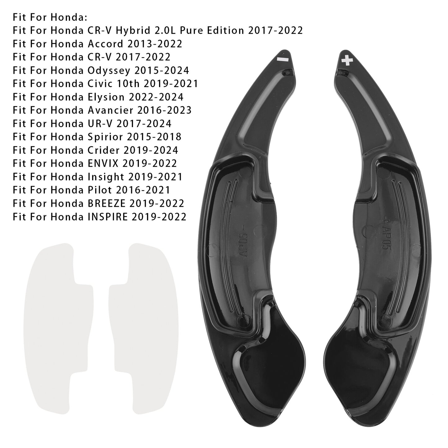 Steering Wheel Paddle Shifter Extensions For Acura RDX MDX CDX TLX 13-18 Black