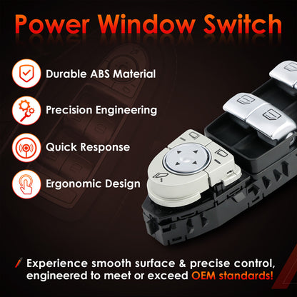 Master Power Window Switch Driver & Passenger For Mercedes-Benz C300 C350E C43