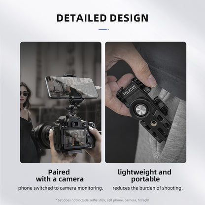 Phone Holder 360Degree Rotating Expandable Fill Light Mobile Phone Desktop Stand