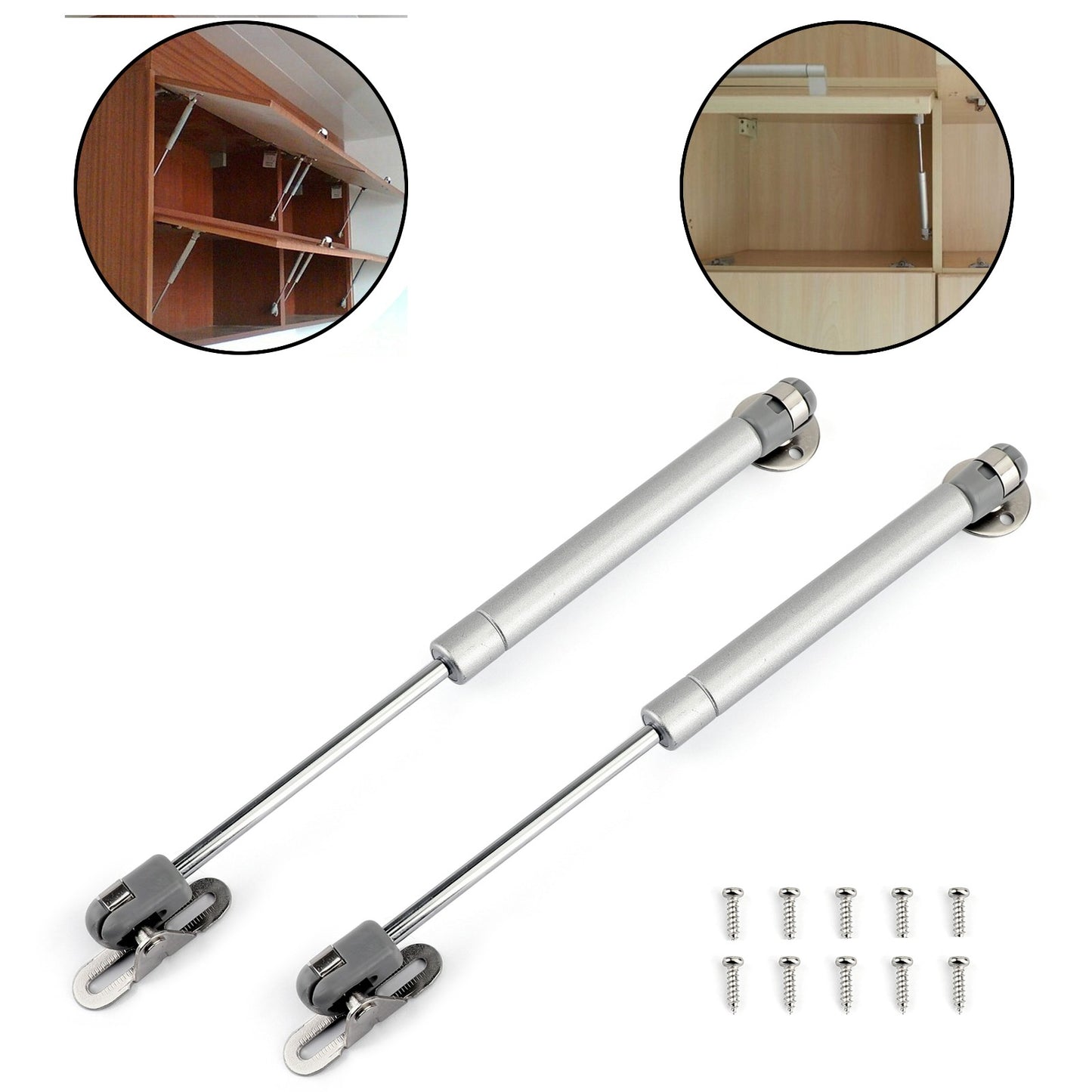 2 PACK Door Hinge Gas Spring Strut Prop Shock Lift Kitchen Cabinet Hydraulic
