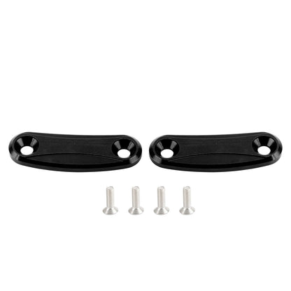ALUMINUM REAR VIEW MIRROR HOLE CAPS BLACK FOR KAWASAKI ZX10R ZX-10R 2011 > 2015