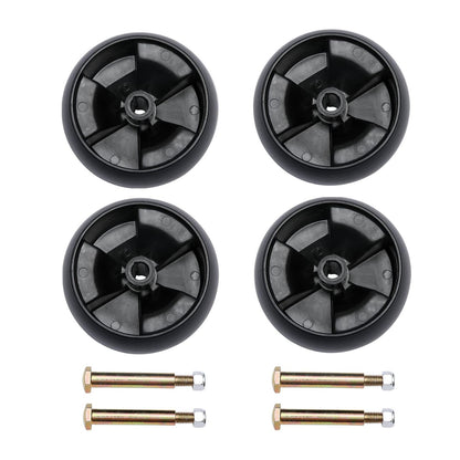 4Pcs Mower Deck Wheel w/Bolt For Cub Cadet MTD Troy Bilt Toro 112-0677 734-04155