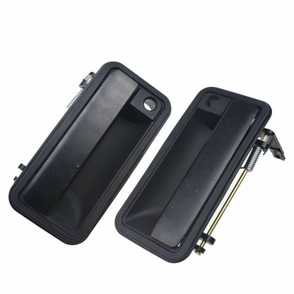 Black Front Exterior Outside Door Handle Pair Set of 2 NEW for GM Pickup Truck