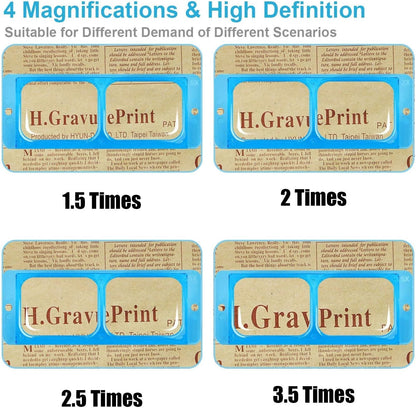 Jewelers Headband Magnifier Magnifying Glasses & 4 Lens for Reading Watch Repair