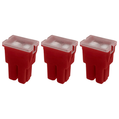 50A Straight Female Fuse Cartridge FLF PAL Auto Link for Car Truck RV SUV - 3pk