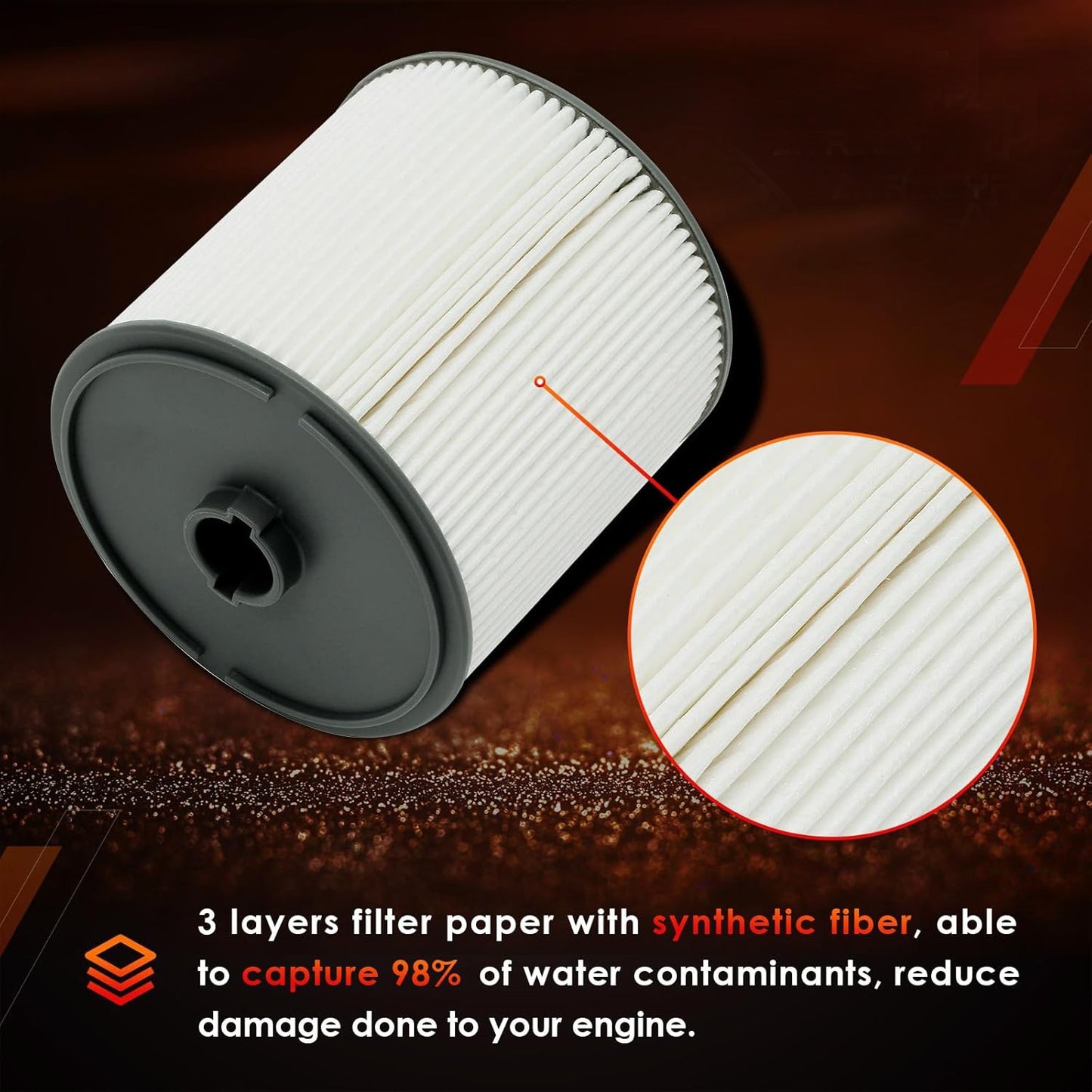 Diesel Fuel Oil Filter Set For Mopar 2019-24 Dodge Ram 2500 3500 4500 5500 6.7L