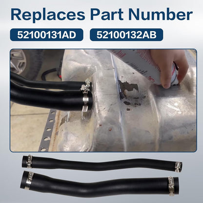 Fuel Tank Fill & Vent Hoses 52100131AD & 52100132AB Fits Jeep Cherokee XJ 97-01