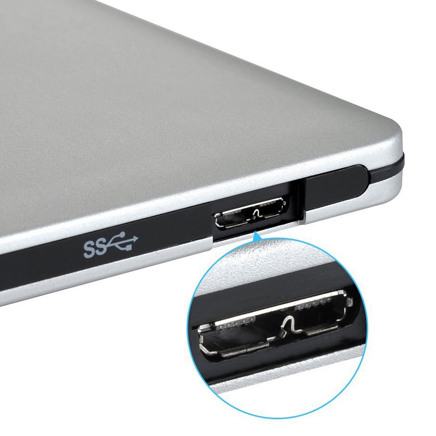 4K BD Burner External USB Super Slim DVD RW CD Writer Portable Drive Silver