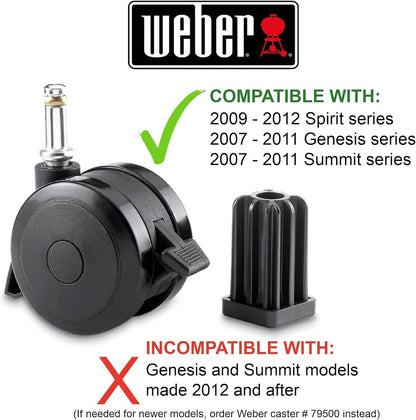 Solid Spare Weber 70360 Locking Caster Spirit Summit Genesis