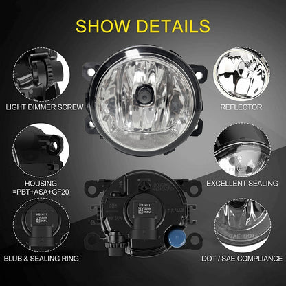 Front Bumper Fog Light Lamp For Subaru Impreza 2015-2016 Halogen w/bulbs LH & RH