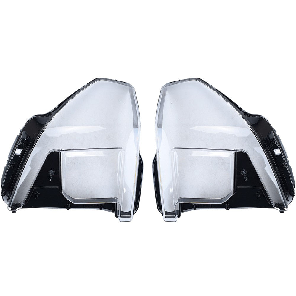 New A Pair Headlight Clear Lens Shell + Glue For 2022 2023 2024 GMC Sierra 1500