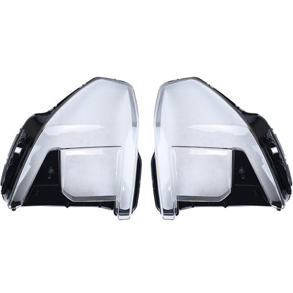 New A Pair Headlight Clear Lens Shell + Glue For 2022 2023 2024 GMC Sierra 1500