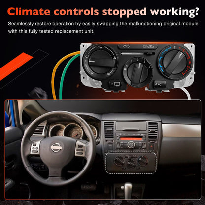Heater A/C Climate Control Module Panel Switch For 07-11 Nissan Versa 27510EL02A
