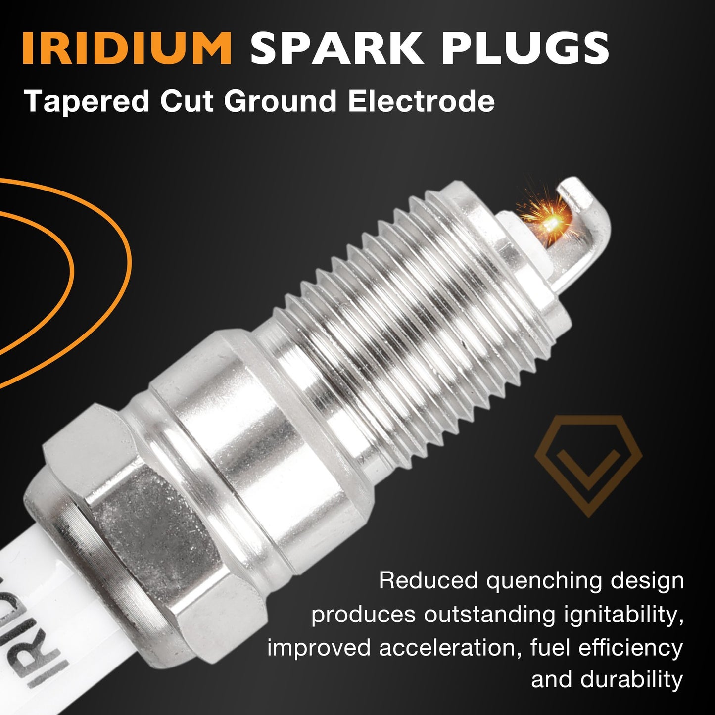 Ignition Coils & Iridium Spark Plugs w/ Wire Fit 91-01 Ford F150 Lincoln Mercury