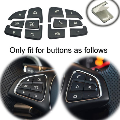Steering Wheel Button Black Trim For Mercedes Benz GLC C Class W205 2015-2018 Y