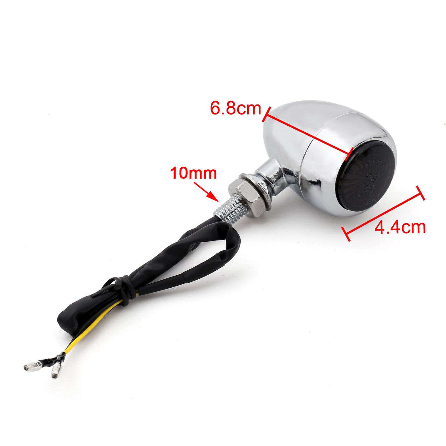 Motorcycle Bullet Turn Signals Indicators Fit For Chopper Cafe Racer CHR US