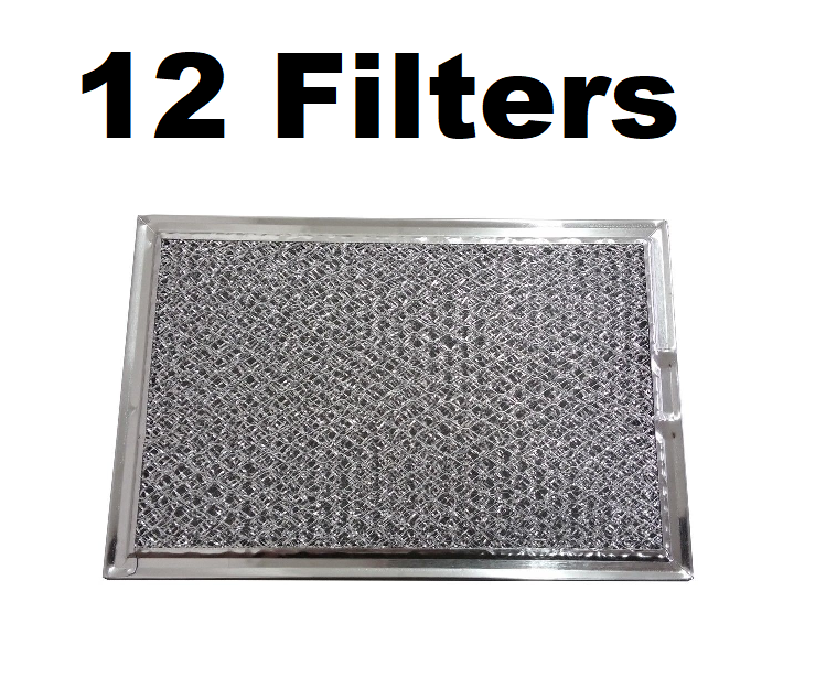 Solid Spare 12 PACK Microwave Hood Grease Filter to fit GE WB06X10309 - NEW