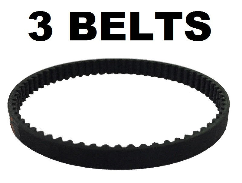 Solid Spare (3) Small Belts for Shark Navigator NV350 NV351 NV352 NV355 NV356 NV357