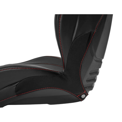 Solid Spare 2PCS Black Sewn Bucket Seats For Yamaha Rhino 450 660 700 #5UG-F4710-00-00