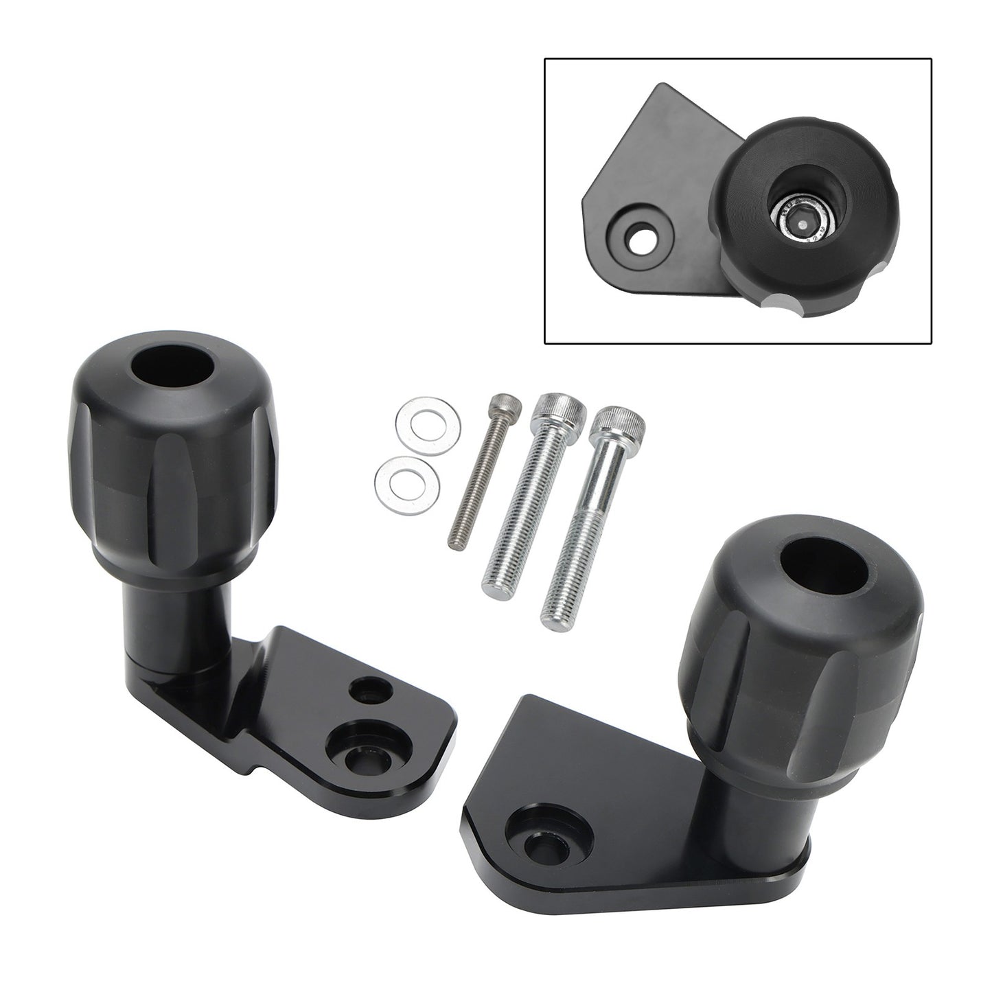 Crash Bobbins Protector Sliders Aluminum Black Fit For Suzuki Gsx-R 1000 R 17-21