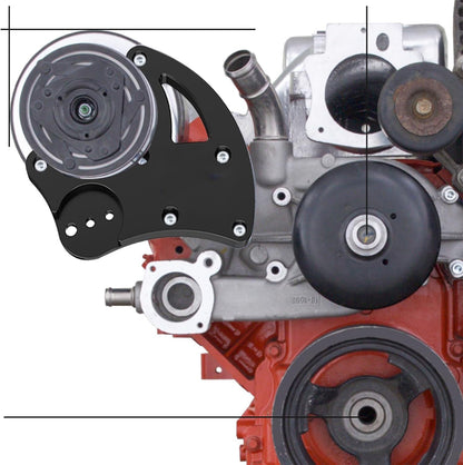 High Mount A/C LS R4 Compressor Bracket for LS1 LS2 LS3 LS6 Vortec Truck LQ AC