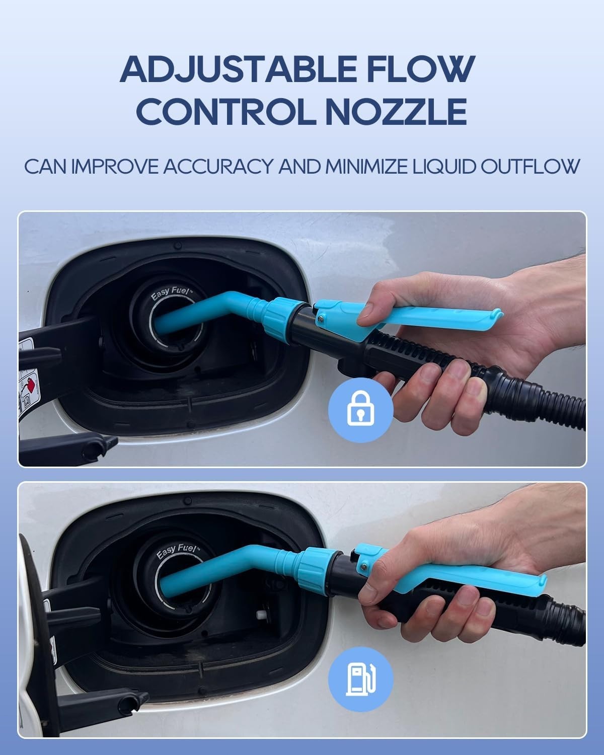 Liquid Transfer Siphon Pump 2.4 GPM Battery Powered For Gasoline Oil Water Fuel