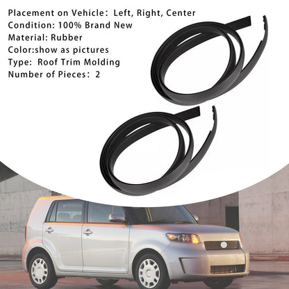 2PCS Roof Drip Molding Trim Center Rubber For Scion xB 2008-2015 US