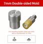 Hand Press Machine Stud Carbon Steel and Rubber 7mm Rivet Setter Punch Dies