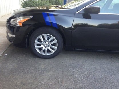 4" Dual Fender Stripe Hash Mark Stripe Decal Graphic Kit For Nissan Maxima