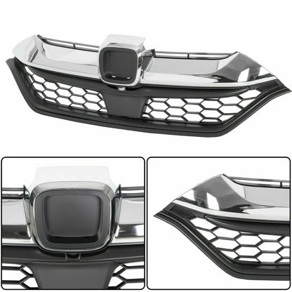 Fit 2017 2018 2019 Honda CRV CR-V Front Bumper Upper Grille Chrome HO1210147C