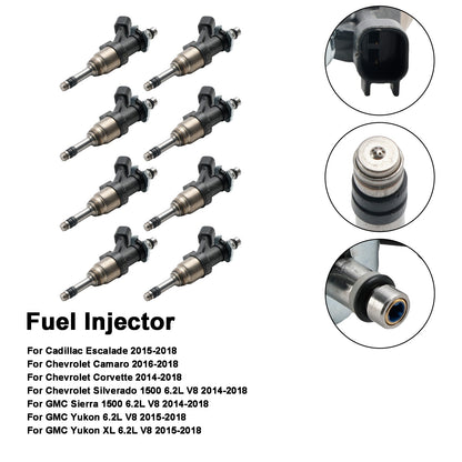 8PCS Fuel Injector 12668393 Fit Cadillac Escalade 2015-2018 Fits Camaro 16-18