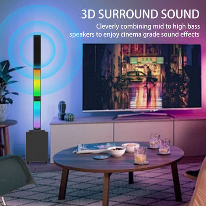 2.1 Subwoofer RGB Detachable TWS Wireless Karaoke Home Theater Bluetooth Speaker