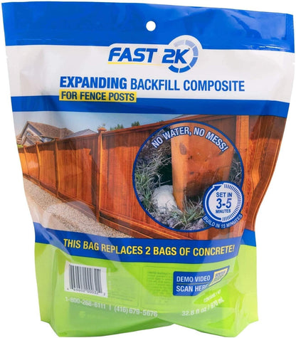 Fast 2K Fence Post Mix, Concrete Alternative for Fence & Mail Post Installs (1)