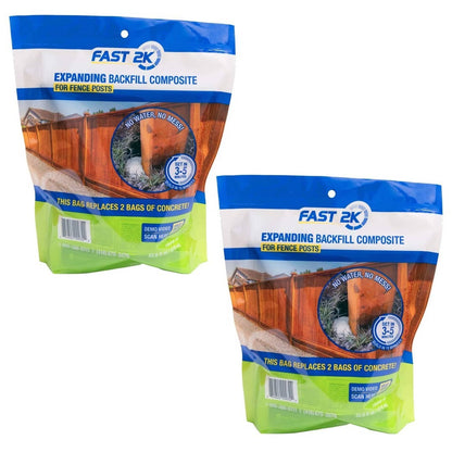 Solid Spare Fast 2K Fence Post Mix, Concrete Alternative for Fence & Mail Post Installs (2)
