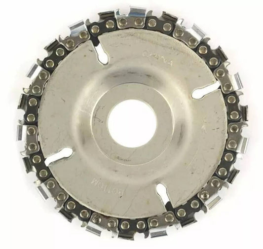 Solid Spare Superior Steel SS478 EZ Install 22 Tooth 4" Fine Cut Disc & Chain